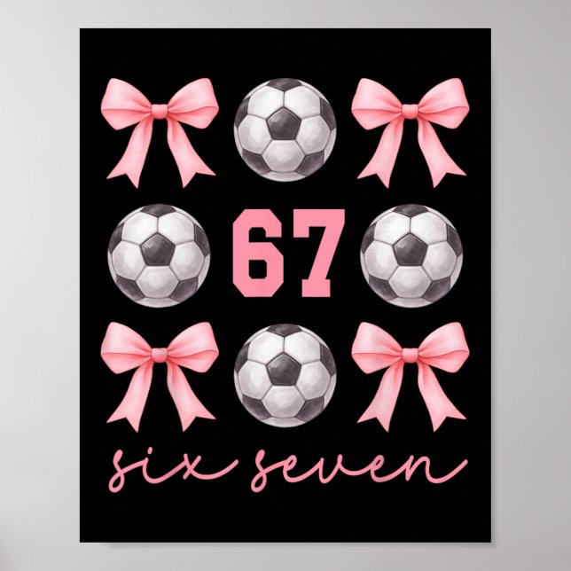 Affiche 67 Meme Maman de Foot Sœur Coquette Arcs Rose Fill (Devant)