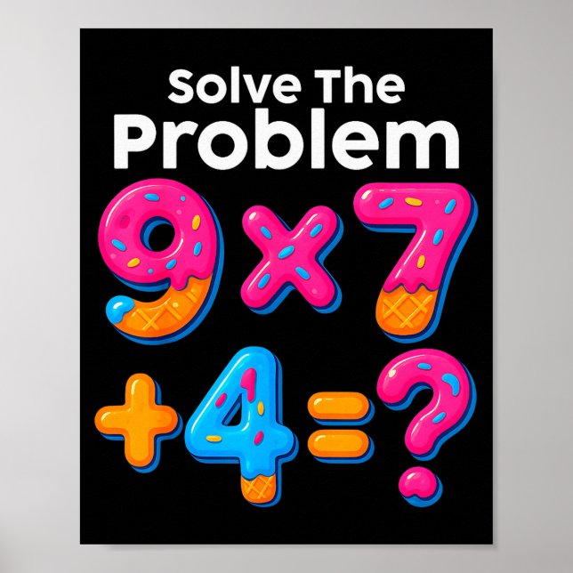 Affiche 67 Meme Math Teacher Ice Cream Drip 6 7 Brainrot S (Devant)