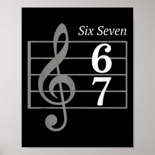 Affiche 67 Meme Musique Argot Musicien Six Sept Drôle De M