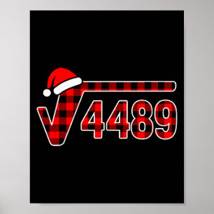 Affiche 67 Meme Noël Racine Carrée 4489 Six Sept Mathémati