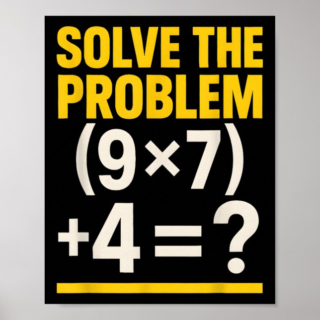 Affiche 67 Mème Prof de Maths Drôle École 6-7 Pourriture C (Devant)