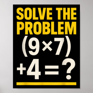 Affiche 67 Mème Prof de Maths Drôle École 6-7 Pourriture C