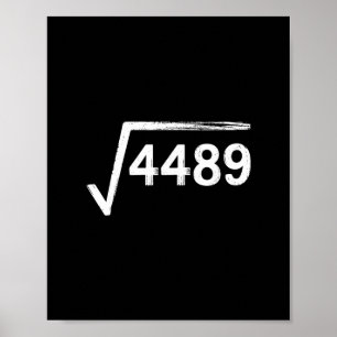 Affiche 67 Mème Prof de maths Racine carrée 4489