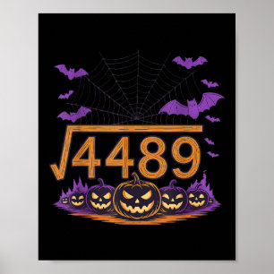 Affiche 67 Meme Racine Carrée 4489 Argot Math Halloween Co