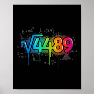 Affiche 67 Mème Racine Carrée 4489 Goutte Six Sept Enseign