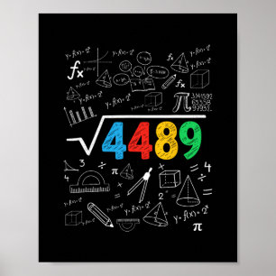 Affiche 67 Meme Racine Carrée 4489 Slang Six Sept Prof De