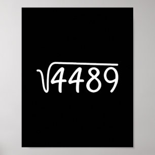 Affiche 67 Meme Racine Carrée 4489 Teen Six Seven Argot Ma