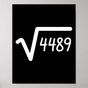 Affiche 67 Meme Racine Carrée De 4489 Six Sept