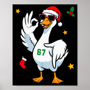 Affiche 67 Meme Silly Goose 6 7 Drôle Six Sept Noël