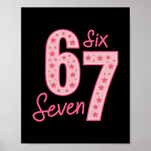 Affiche 67 Meme Six Seven