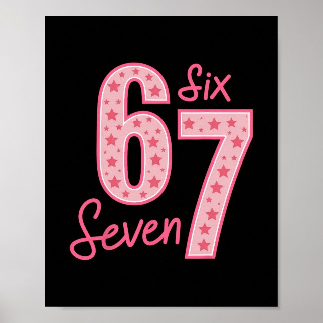Affiche 67 Meme Six Seven  (Devant)