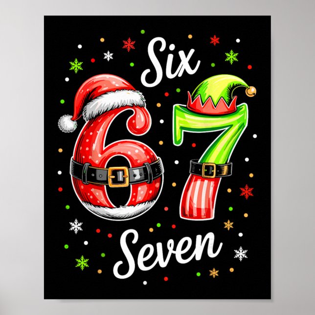 Affiche 67 Meme Six Seven 6 7 Kids Women Men Boys Girls Ch (Devant)