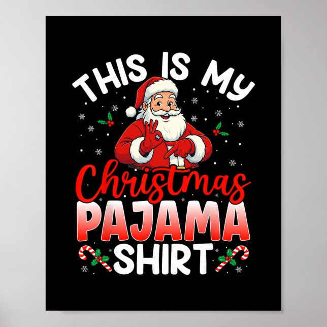 Affiche 67 Meme Six Seven Drôles de Pantalon de Noël Père  (Devant)