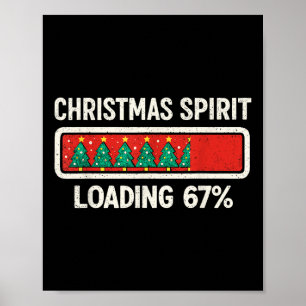 Affiche 67 Meme Six Seven Esprit de Noël Chargement Gen Z