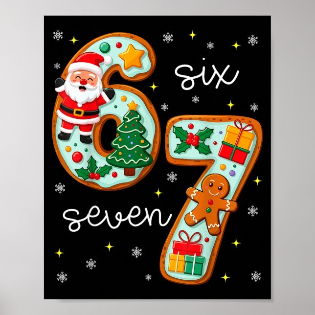 Affiche 67 Meme Six Seven For Kids Women Men Boys Girls Ch (Devant)