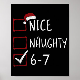 Affiche 67 Meme Six Seven Hommes Garçons Noël 6-7 Meme Sym