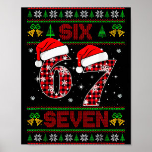 Affiche 67 Meme Six Seven Noël Sweater Horrible Pour Enfan