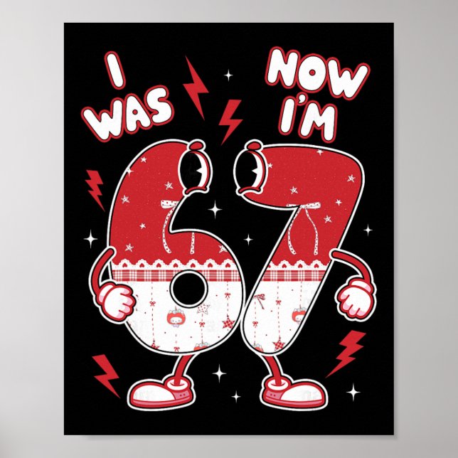 Affiche 67 Meme Six Seven Pour Enfants Garçons Saint-Valen (Devant)