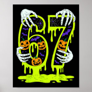 Affiche 67 Meme Squelette Drôle Halloween Tendance Six Sep