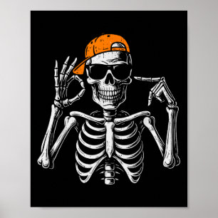 Affiche 67 Meme Squelette Tendances Halloween Drôle Six Se