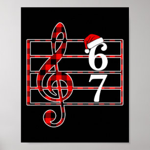 Affiche 67 Musique Mème Argot Musicien Père Noël Professeu
