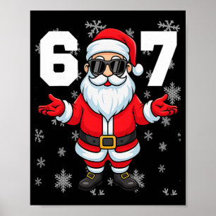 Affiche 67 Noël 6 7 Mème Pyjama 67 Bruh Argot