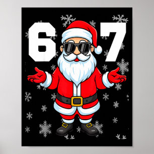 Affiche 67 Noël 6 7 Mème Pyjama 67 Bruh Argot