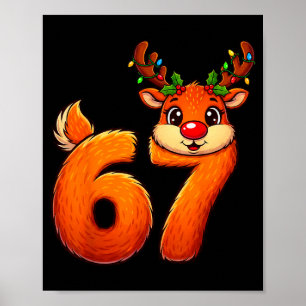 Affiche 67 Noël drôle de rennes Bruh Meme Pyjama Femme