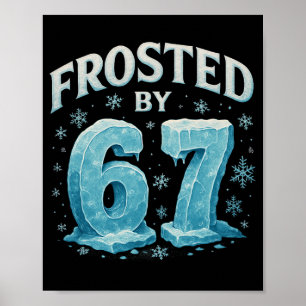 Affiche 67 Noël Glace Givre Froid 6 7 Mème Internet Xmas