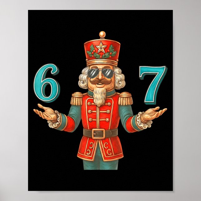 Affiche 67 Nutcracker Six Seven Meme Christmas 6 7 Teens K (Devant)