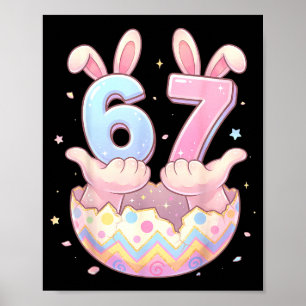 Affiche 67 œuf de lapin pour enfants fille garçon femmes j