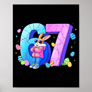 Affiche 67 oeuf de lapin pour enfants garçon fille femmes