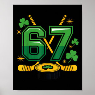 Affiche 67 passionnés de hockey chance vibes irlandais st
