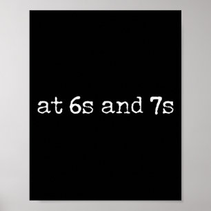 Affiche 67 Prof de anglais Mème Six Seven Idiome Drôle de
