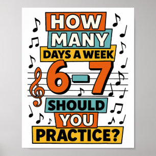 Affiche 67 Prof de musique Mème Drôle Musicien Argot pour