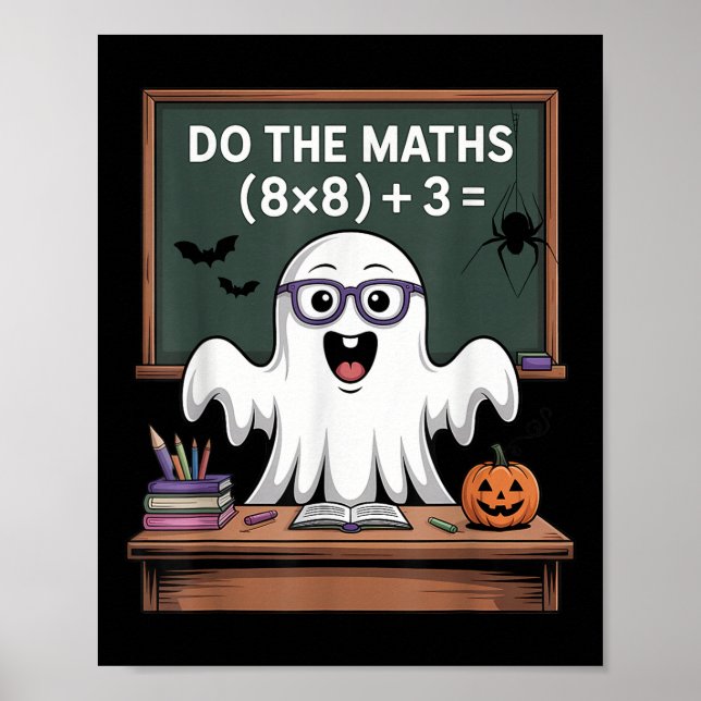 Affiche 67 Prof Ghost Halloween Six Seven Meme Fait Le M (Devant)