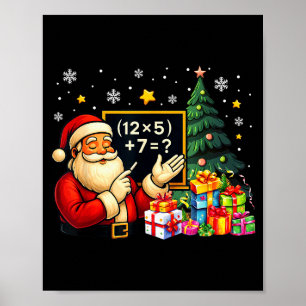 Affiche 67 Prof Santa Noël Six Sept Mème Brainrot