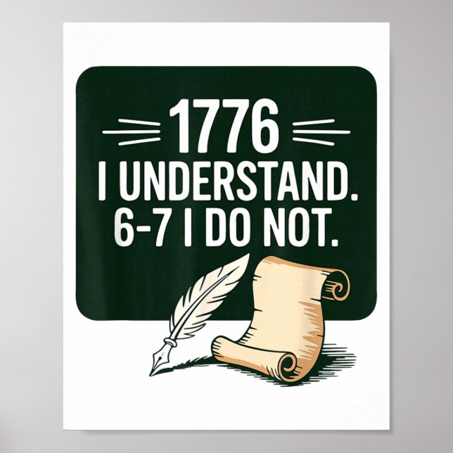 Affiche 67 Professeur d'études sociales 1776 Je comprends  (Devant)