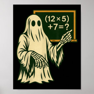 Affiche 67 Professeur Fantôme d'Halloween Six Sept Mème Br