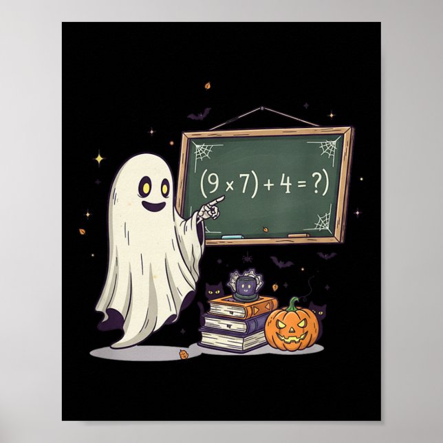 Affiche 67 Professeur Fantôme Halloween Six Sept Mème Blag (Devant)