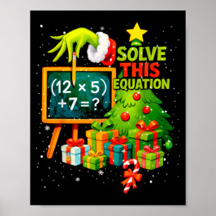 Affiche 67 Professeur Vert Noël Six Sept Mème Brainrot