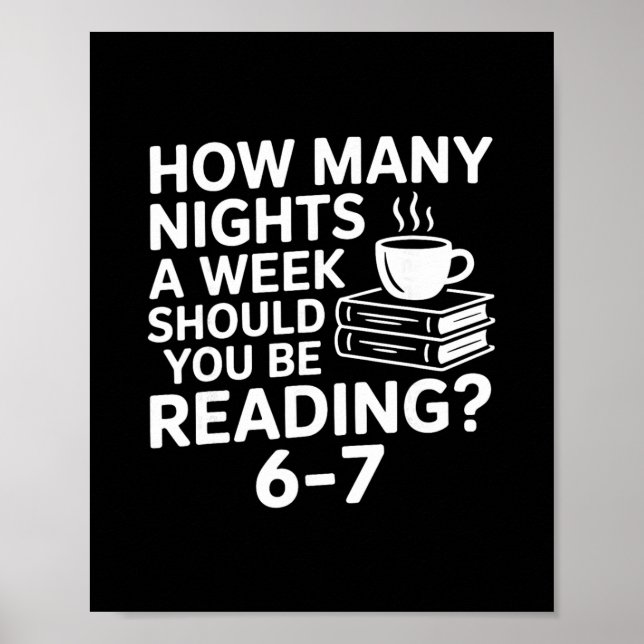 Affiche 67 Reading Book Lover Funny Six Seven Meme Bookwor (Devant)