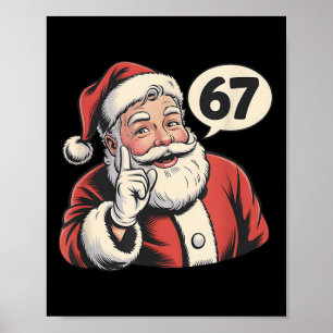 Affiche 67 Santa Noël Six Sept Mème