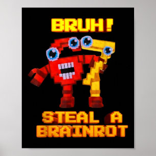 Affiche 67 Six Seven 6-7 - Drôle de vol Brainrot Enfants J