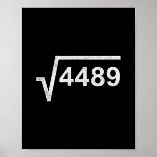 Affiche 67 Six Seven 6-7 Mème Racine Carrée 4489 Argot Mat
