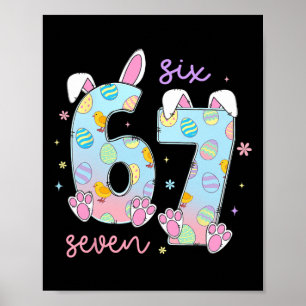 Affiche 67 Six Seven Bunny Lapin Pour Filles Enfants Garço