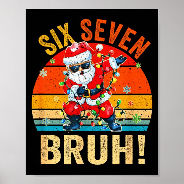 Affiche 67 Six Seven Burh Funny Christmas 6 7 Meme Men Wom (Devant)