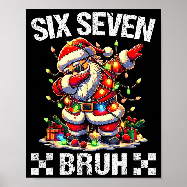Affiche 67 Six Seven Burh Funny Christmas 6 7 Meme Men Wom (Devant)