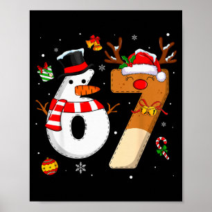 Affiche 67 Six Seven Chemises de Noël Drôles Garçons Fille