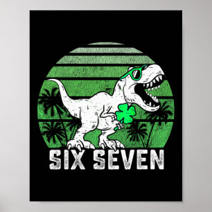 Affiche 67 Six Seven Drôle 6 7 Joyeuse Fête de la Saint-Pa